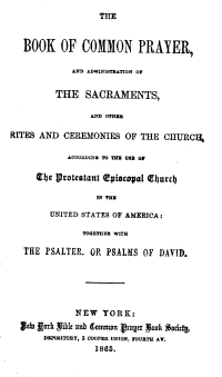 Title page, 1789 BCP