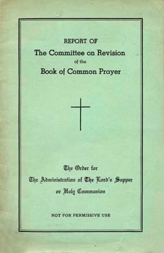 title page, draft Eucharist revision