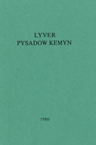 cover, Cornish prayer book