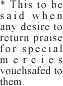 said when any desire to return praise