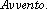 Avvento