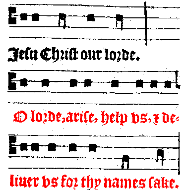 Jesu Christe our Lorde. / O lorde, arise, halp us & deliver us for thy names sake.