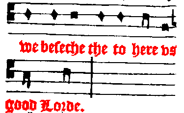 we beseeche the to here us good Lorde.