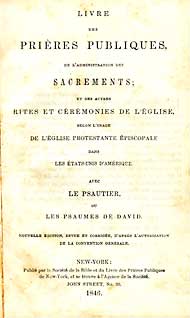 Title page, ECUSA French 1846 ed.