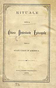 title page, Italian US BCP of 1879