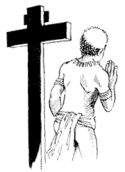 man & cross