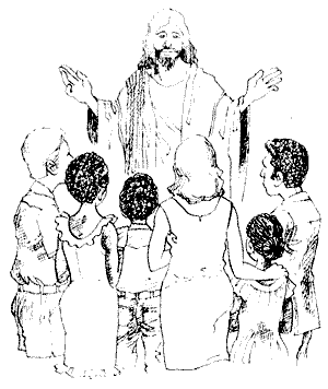 Jesus with people