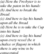 Priest's manual acts