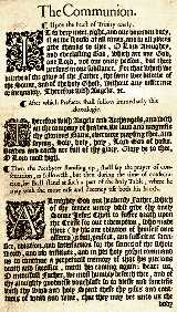 Proper Preface for Trinity, and the Prayer of Consecration.